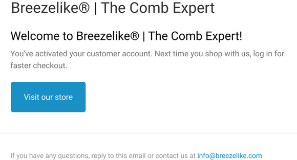 Customer account confirmation