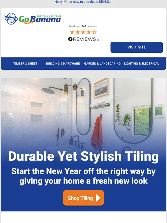 NEW in Tiling Deals To Start 2022