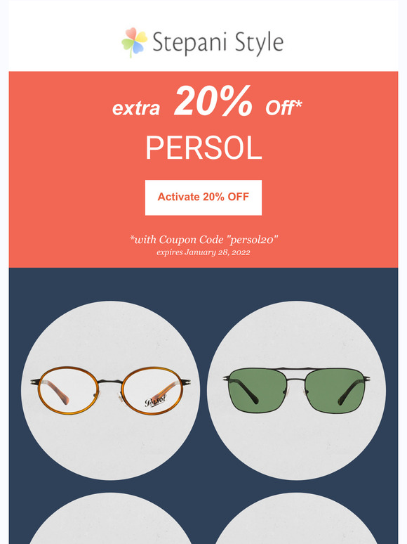 Persol Eyewear: Extra 20% Off New Arrivals and Best Sellers