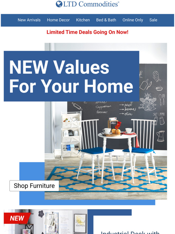 LTD Commodities LLC NEW Furniture Values For 2022! Milled