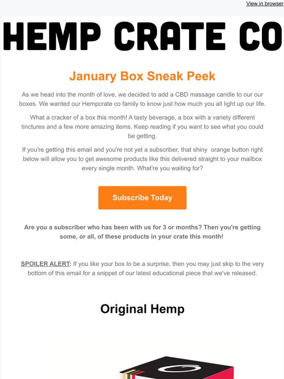 January Box Sneak Peek! 