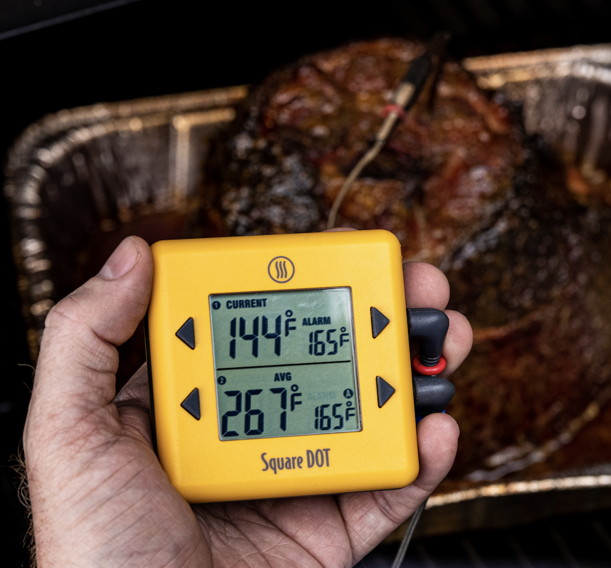 if thermoworks / eti dot oven thermometer able to tell air temp
