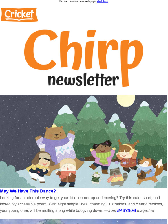 Chirp: Let's Dance, The Clever Rabbit, Horses in the Snow, & More!