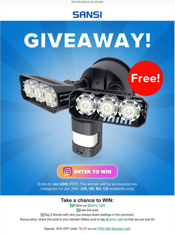 You still have a good chance of winning gift now.
