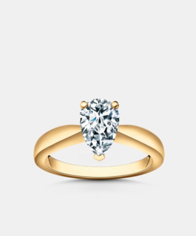 Contour Solitaire Engagement Ring