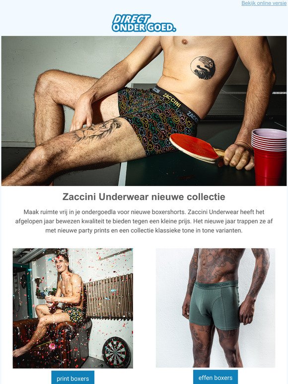 Nieuw van Zaccini Underwear, Cavello shirts & woven boxers