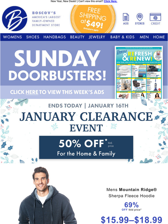 boscov mountain ridge jacket