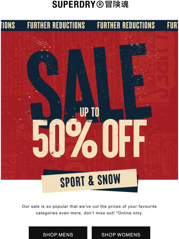 SUPERDRY The prices have dropped even lower Milled