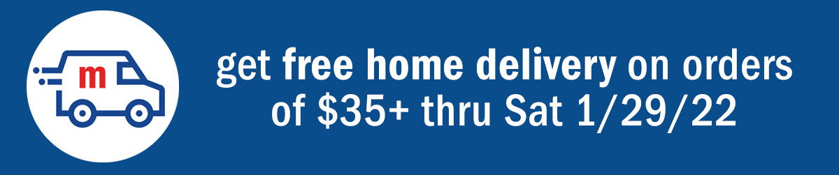 free delivery on orders of $35+