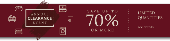 Save up to 70% or more on clearance