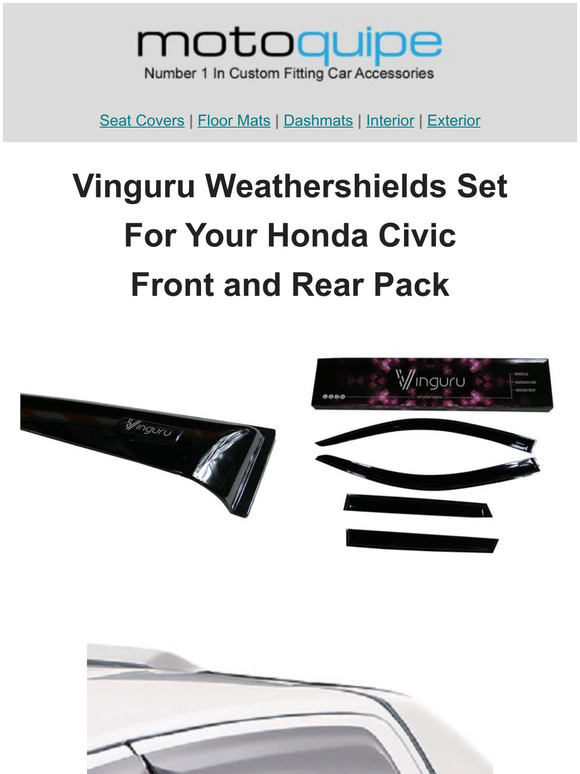 Custom Made Weathershields for your Honda Civic | Perfect For Summer