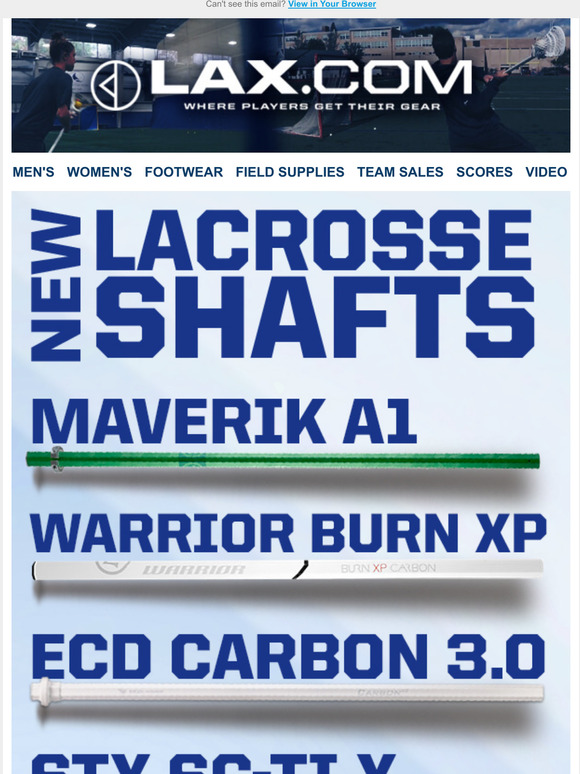 New Lacrosse Shafts For The 2022 Season Milled