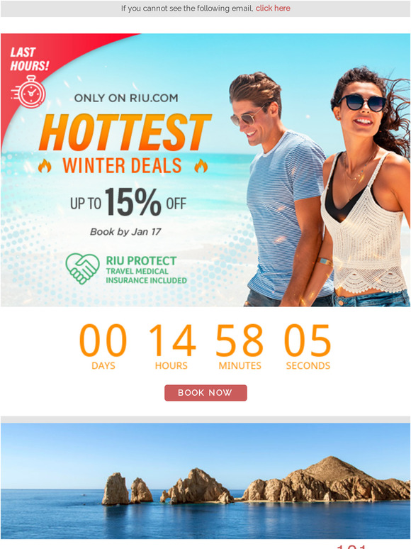 Riu Hotels & resorts Last hours! Up to extra 15 off with the RIU