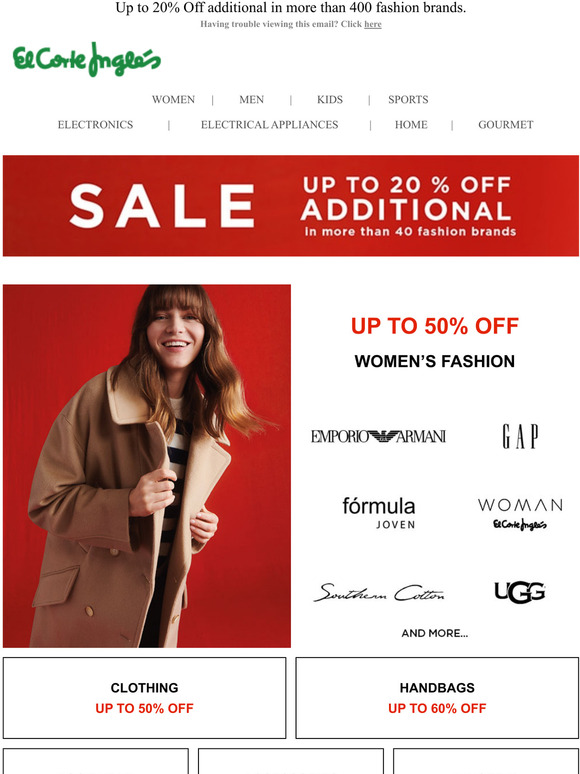 SALE in Fashion, Sport, Electronics and more