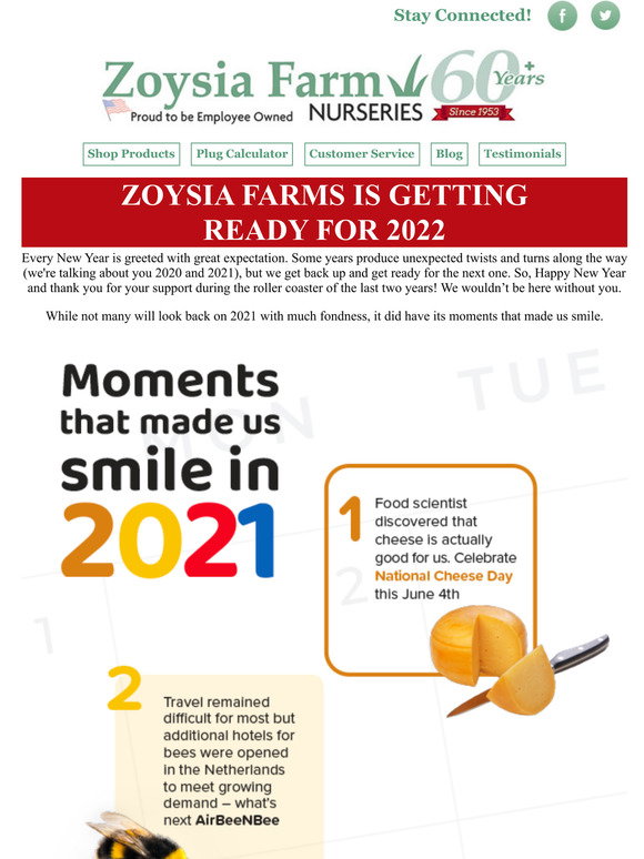 Zoysia Farm Nurseries Zoysia Farms is Getting Ready for 2022 Milled