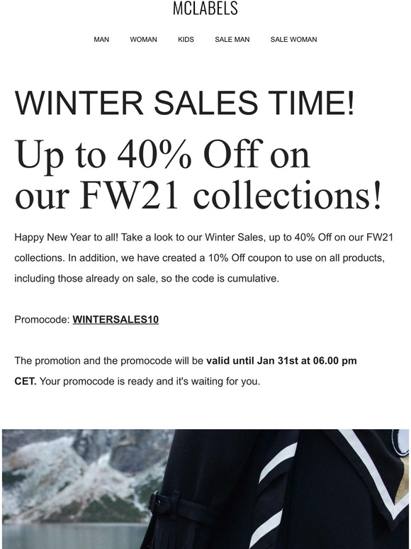 WINTER SALES | Up to 40% OFF on our FW21