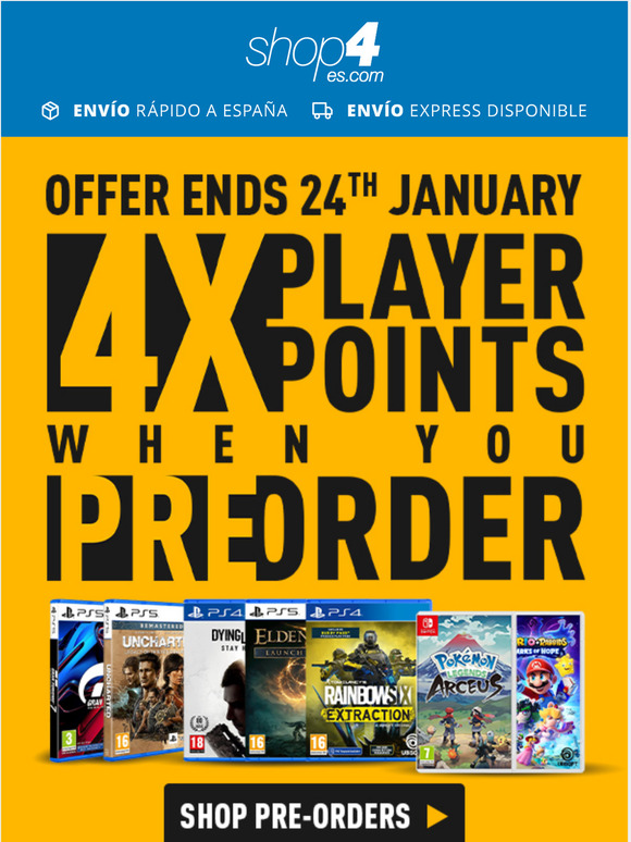 GET 10% BACK ON PRE-ORDERS
