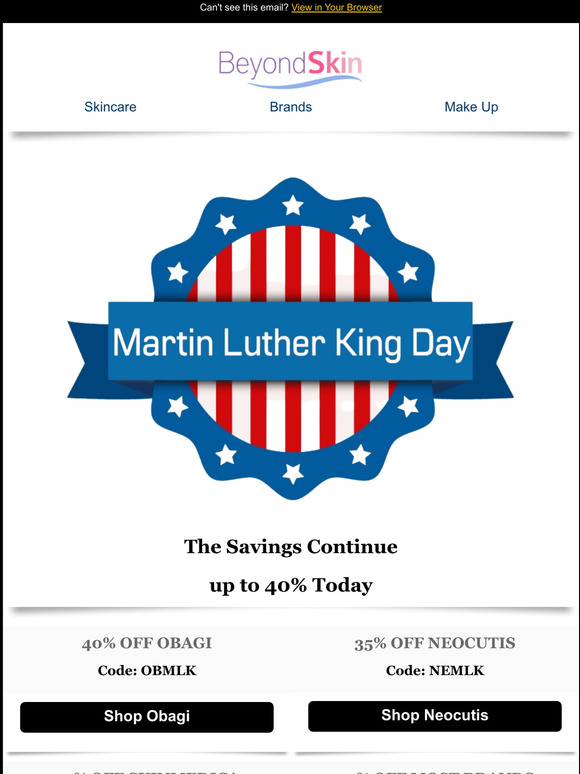 Obagi | 40% Off & More - MLK Day Sale Continues