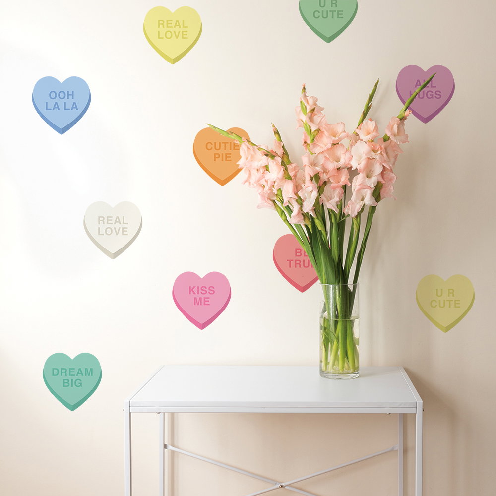 Candy Heart Wall Decals
