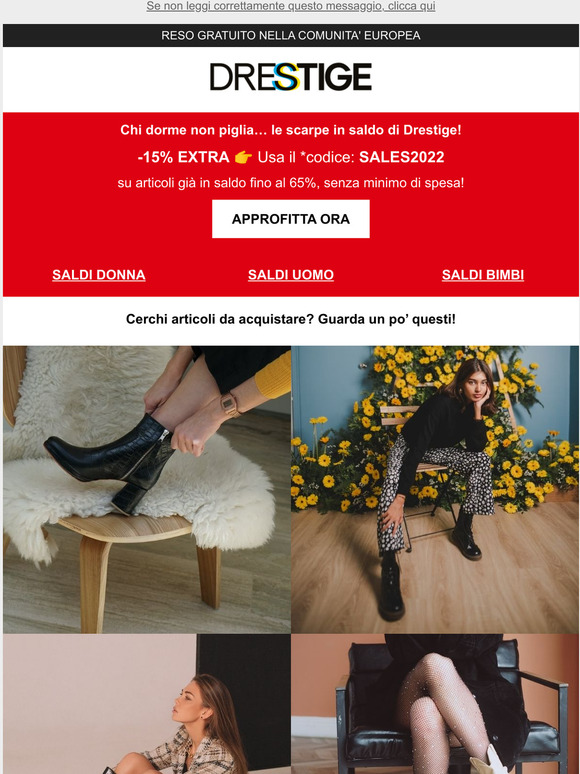 -15% EXTRA su articoli gi scontati