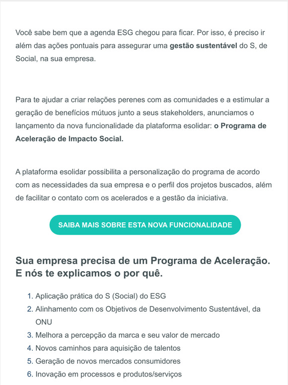Impacto Social de ponta a ponta: crie e gerencie o seu Programa de Acelerao