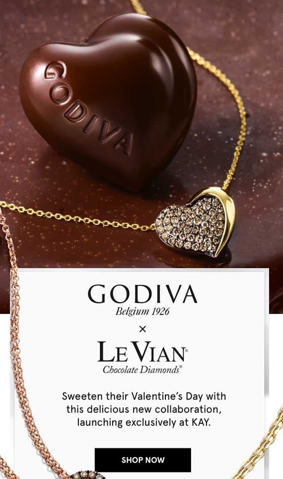 Kay Jewelers Valentines Day came early Godiva x Le Vian Milled