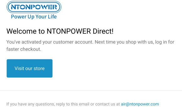 Customer account confirmation