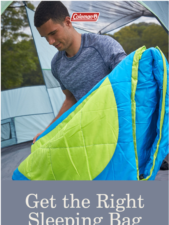 Coleman What kind of sleeping bag is best for you? Milled