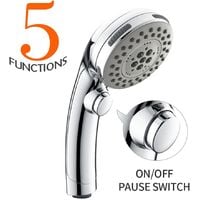 Duschkopf Regendusche 5 Strahlarten Handbrause Brausekopf verstellbar