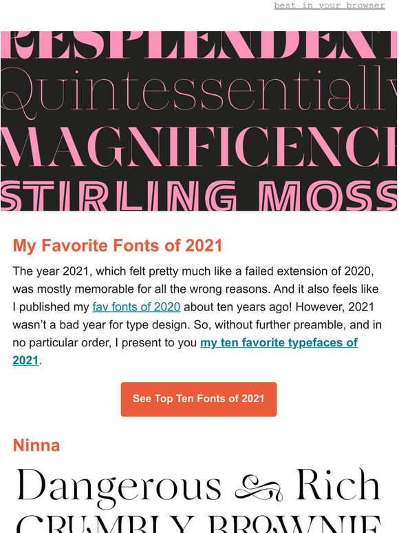 Rather Difficult Font Game My Favorite Fonts of 2021 Milled