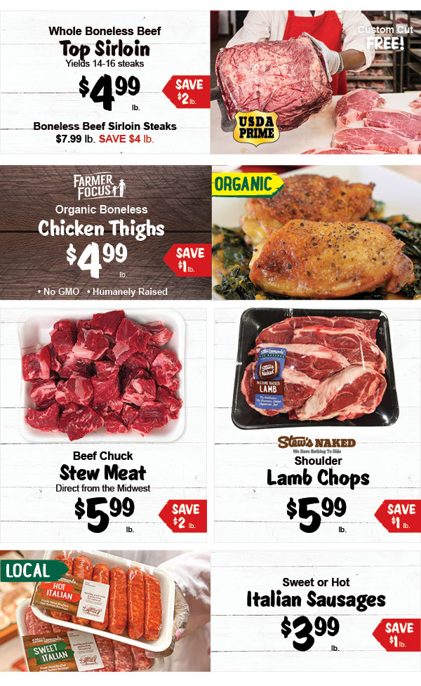Stew Leonard's Gift Baskets Weekly Specials Shrimp, Sirloin and More