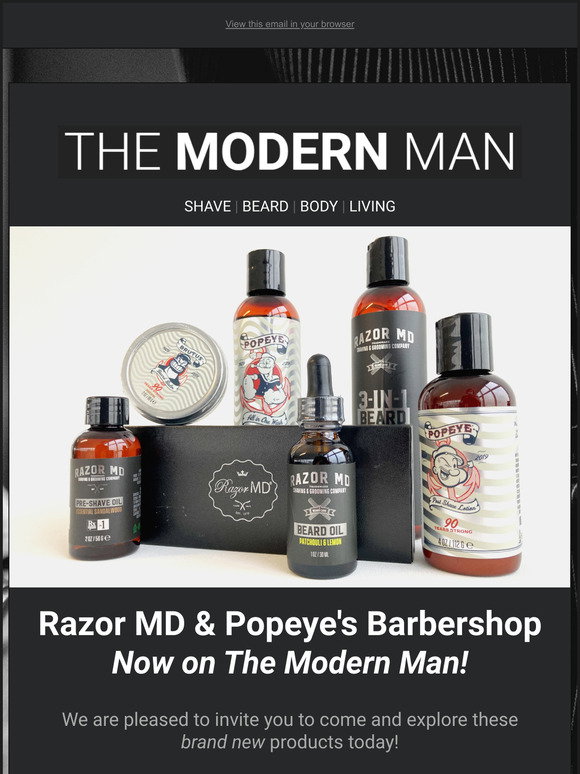 The Modern Man: Now Available - Razor MD & Popeye's Barbershop | Milled