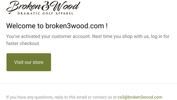 Customer account confirmation