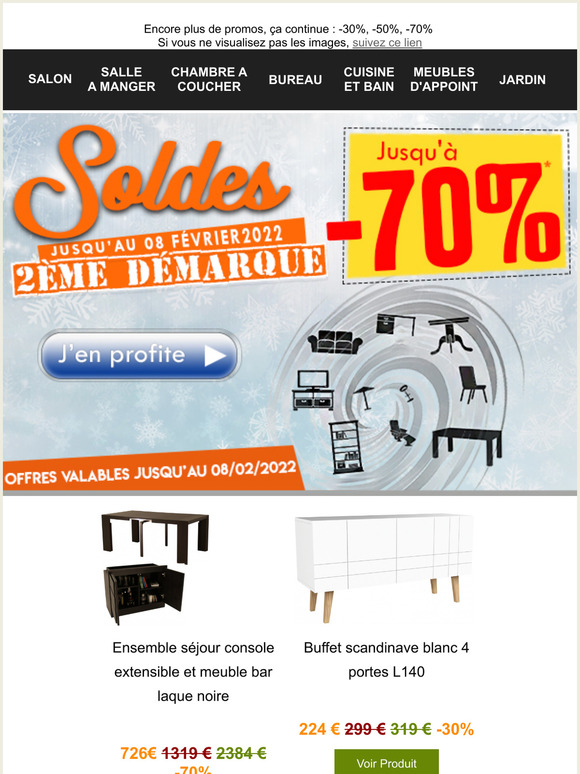  Soldes 2me DEMARQUE jusqu' -70%, c'est maintenant !