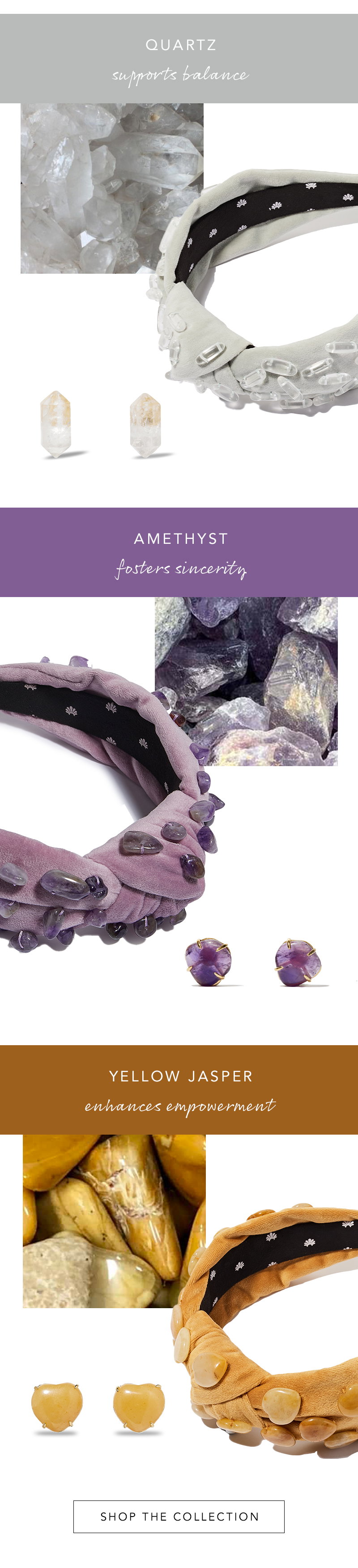 Lele Sadoughi: Introducing the Healing Stone Collection | Milled display picture 1