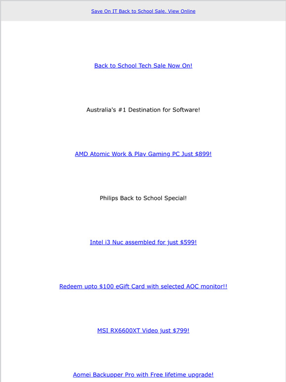 Back to School Sale Now On!