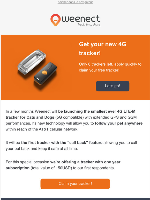 Only 6 GPS trackers left!