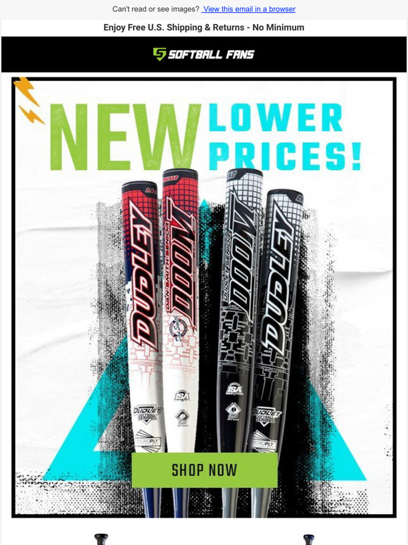 New Low Prices on Dudley Slowpitch Bats!