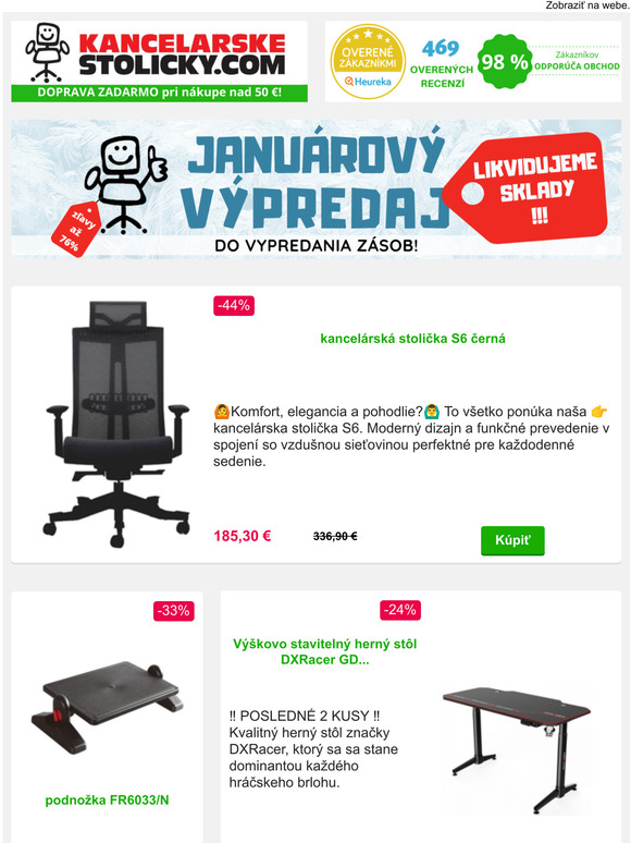 VYPREDVAME VLANSK ZSOBY! JANUROV VPREDAJ A ZAVY A 76%!