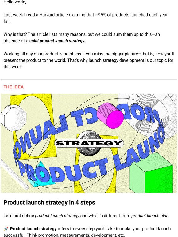  Product launch strategy in 4 steps