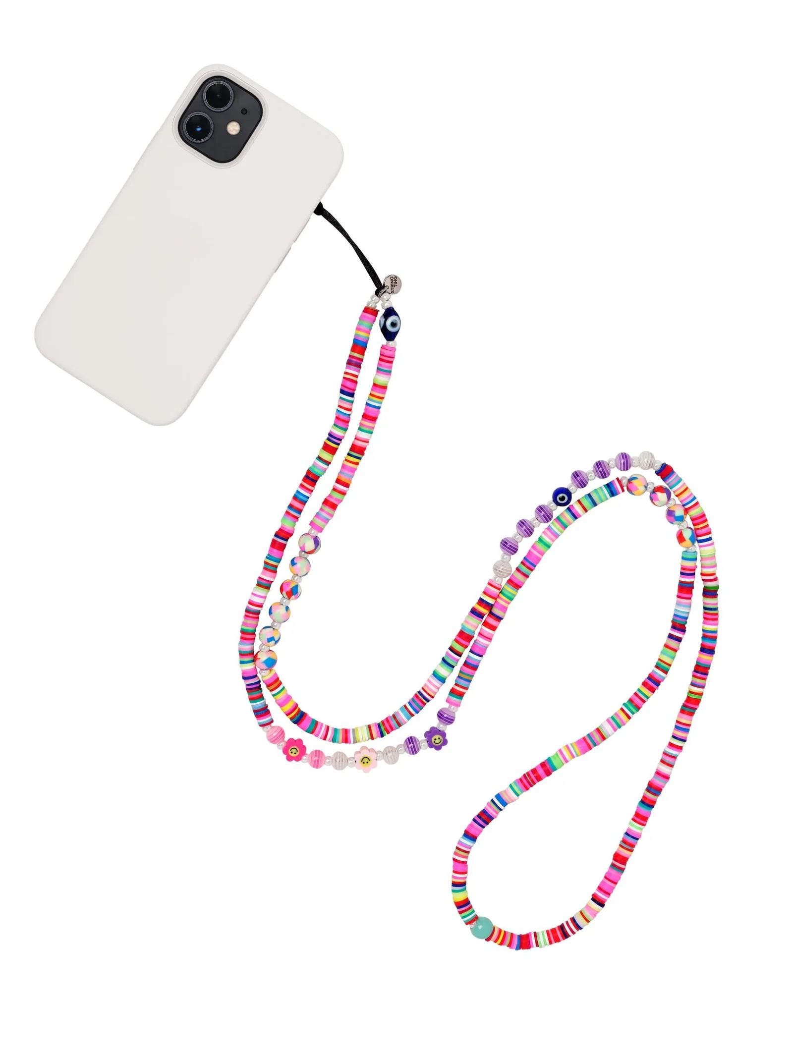 Image of Night Garden in Pink Crossbody Phone Strap