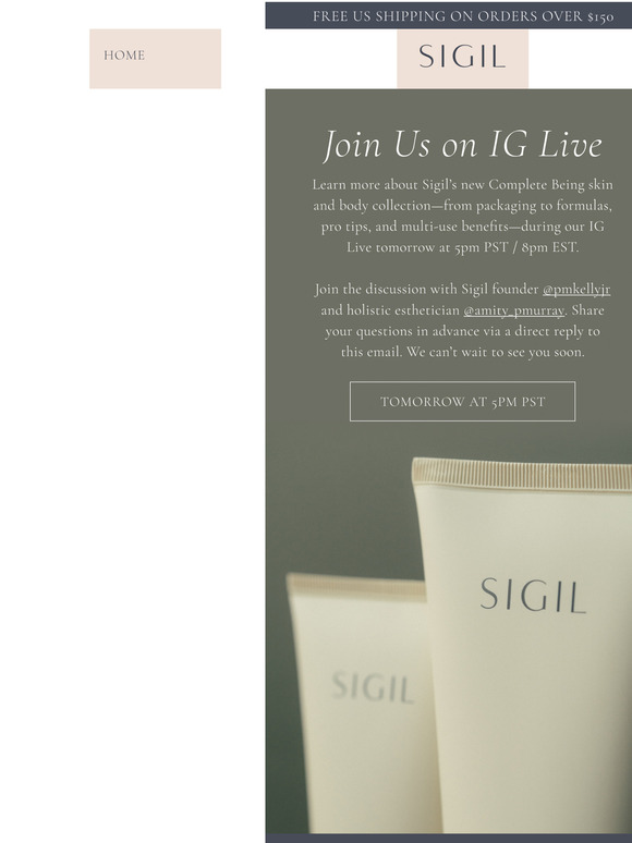 Join Us Tomorrow on IG Live