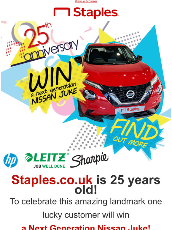 Celebrate Staples' 25th Anniversary with Us