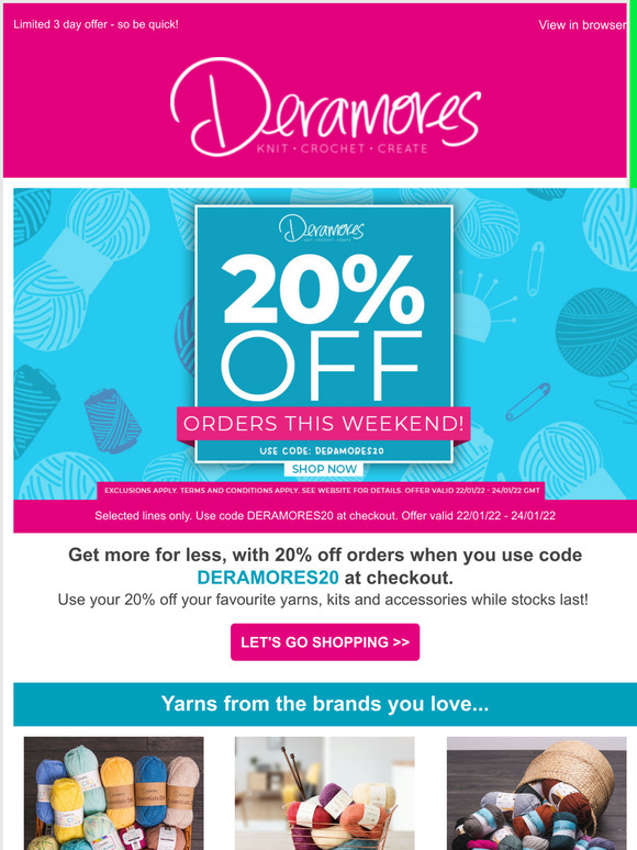 Shop 20% Off site wide! 