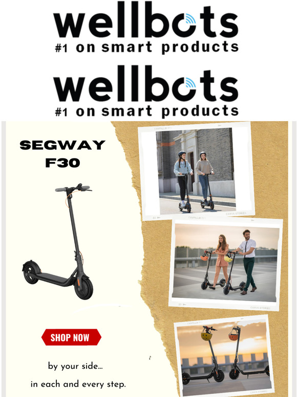 Wellbots Source Special PROMO on Segway Ninebot Kickscooter F30 Milled