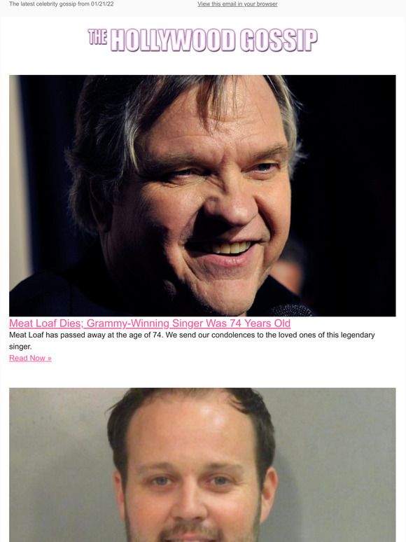 The Hollywood Gossip Meat Loaf Dies; GrammyWinning Singer Was 74