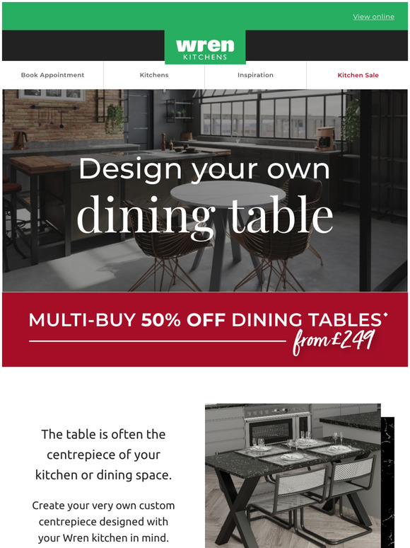 Design your own dining table