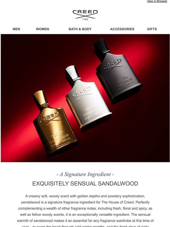 Creed Signature Ingredient Spotlight Sandalwood Milled