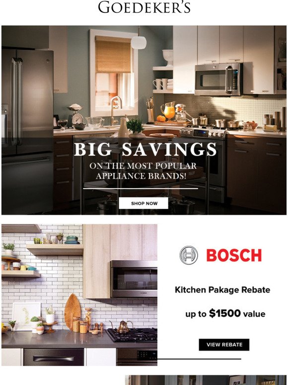 Big savings on the most popular appliance brands. Shop Now