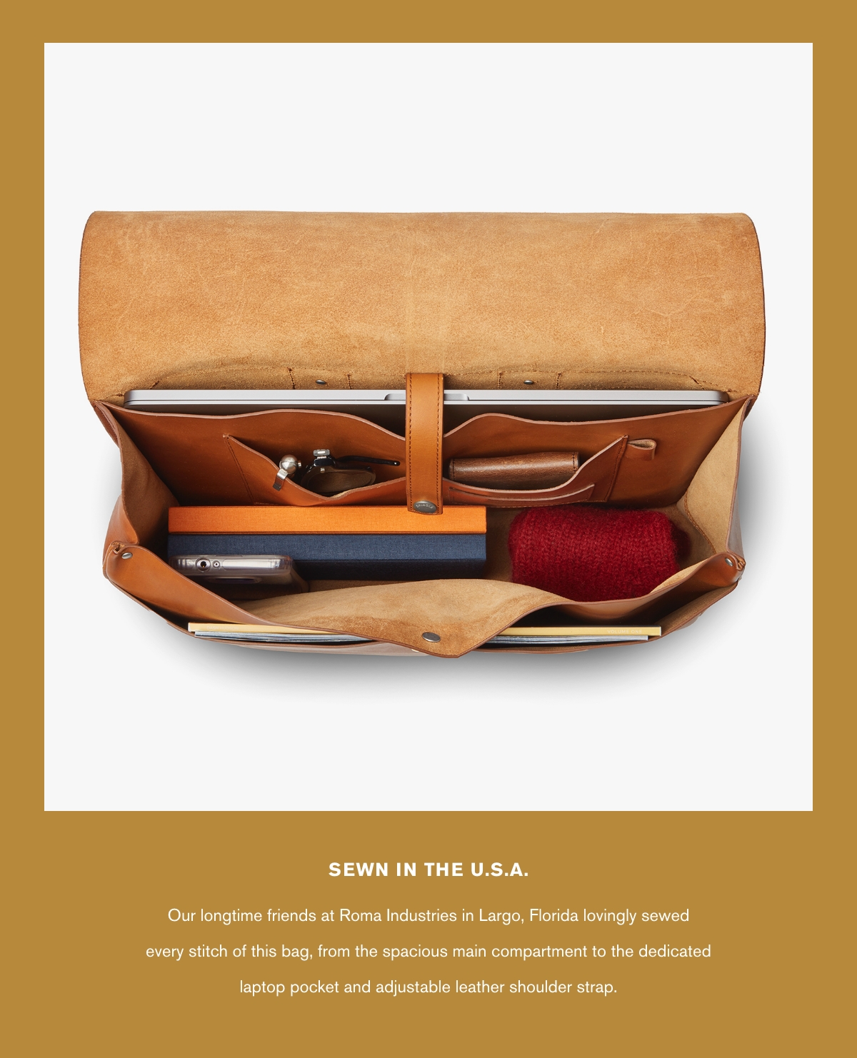 Shinola Detroit: Introducing the Post Bag: Sewn in the U.S.A. | Milled